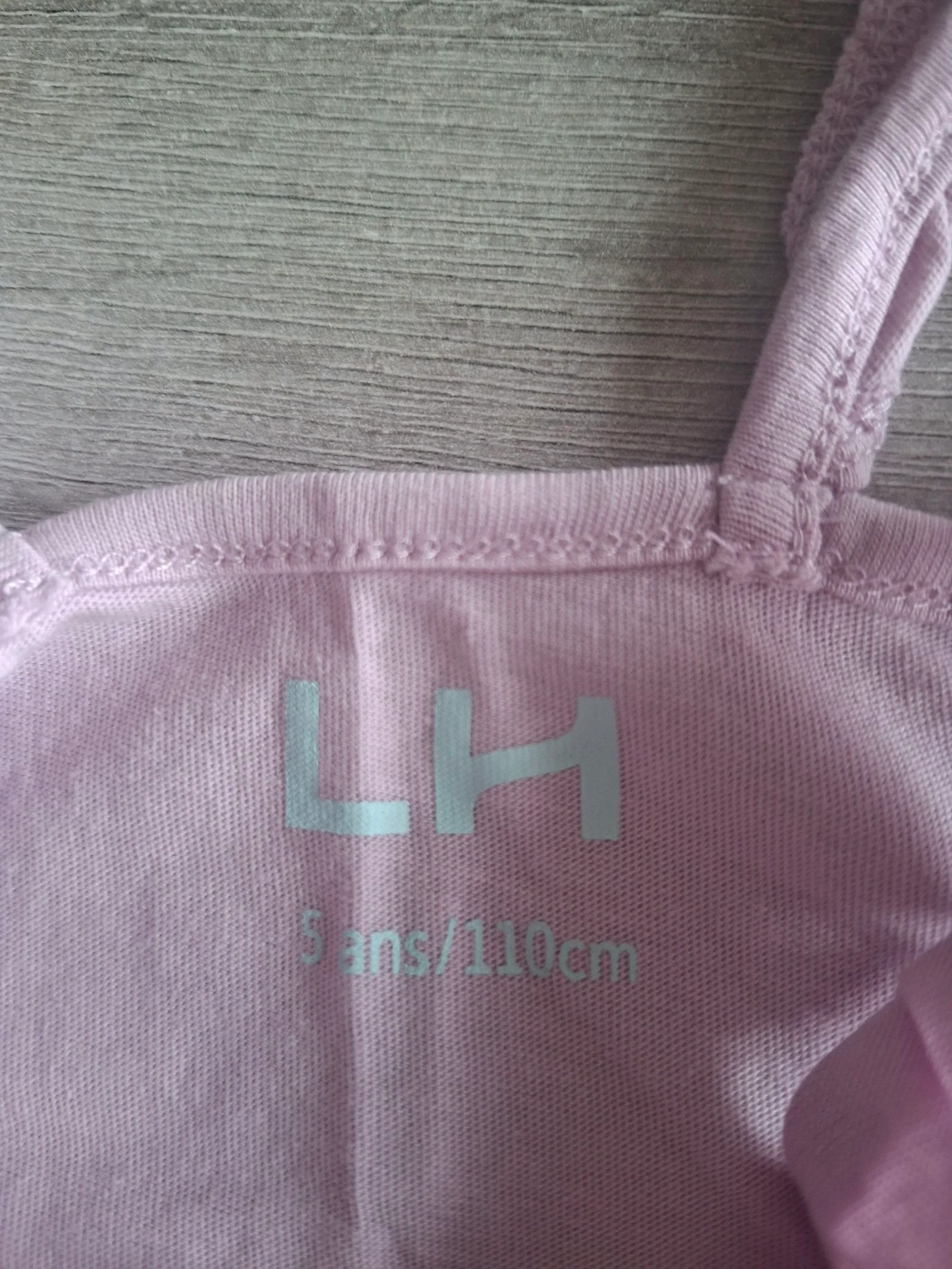 🌷 F3-23 🌷 LH tanktop voor meisjes met ruches — stoffig roze — 5 jaar (110 cm) — elegant en comfortabel 🌷 – photo 3